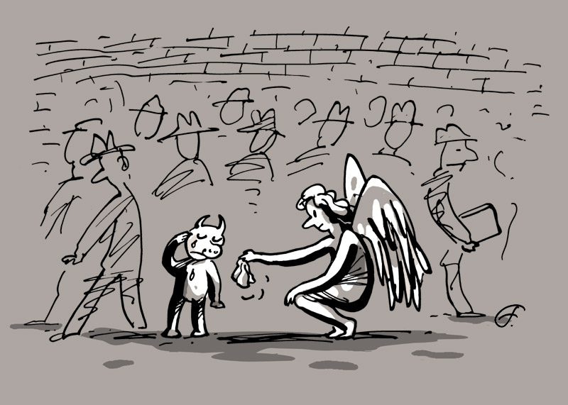Angel and devil